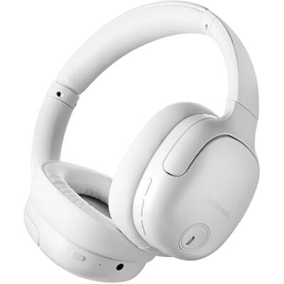 Intenso O400HA Hybride on-ear hoofdtelefoon, actieve ruisonderdrukking, batterijduur tot 75 uur en Bluetooth 5.3, met muziekmodus, transparante modus en snelle oplaadtijd, wit Intenso O400HA Hybride on-ear hoofdtelefoon, actieve ruisonderdrukking, batterijduur tot 75 uur en Bluetooth 5.3, met muziekmodus, transparante modus en snelle oplaadtijd, wit