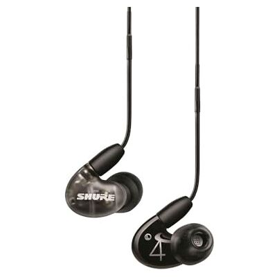 Shure AONIC 4 geluidsisolerende hoofdtelefoon, bekabeld, hybride met dubbele driver, in-ear pasvorm, afneembare kabel, compatibel met Apple- en Android-apparaten, zwart Shure AONIC 4 geluidsisolerende hoofdtelefoon, bekabeld, hybride met dubbele driver, in-ear pasvorm, afneembare kabel, compatibel met Apple- en Android-apparaten, zwart
