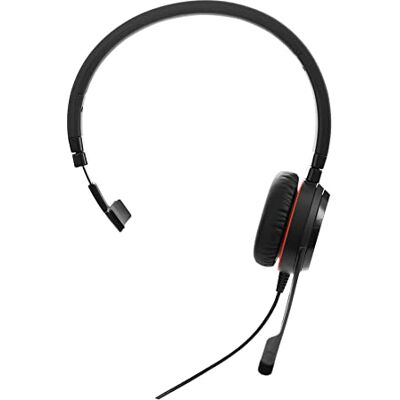 Jabra Evolve 30 UC Mono-hoofdtelefoon Unified Communication-hoofdtelefoon voor VoIP-softphone met passieve ruisonderdrukking aansluiting 3,5 mm jack zwart Jabra Evolve 30 UC Mono-hoofdtelefoon Unified Communication-hoofdtelefoon voor VoIP-softphone met passieve ruisonderdrukking aansluiting 3,5 mm jack zwart