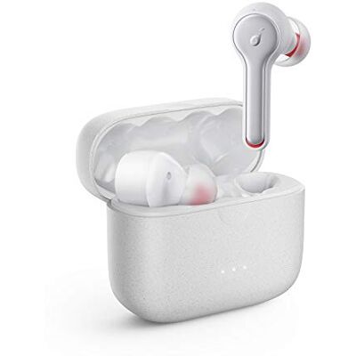 soundcore Anker Liberty Air 2, TWS Draadloze oordopjes, Bluetooth oortelefoons, 4 Mics, Geluidsreductie, 28H speeltijd, HearID, Bluetooth 5, Draadloos opladen, voor gesprekken, Home Office soundcore Anker Liberty Air 2, TWS Draadloze oordopjes, Bluetooth oortelefoons, 4 Mics, Geluidsreductie, 28H speeltijd, HearID, Bluetooth 5, Draadloos opladen, voor gesprekken, Home Office