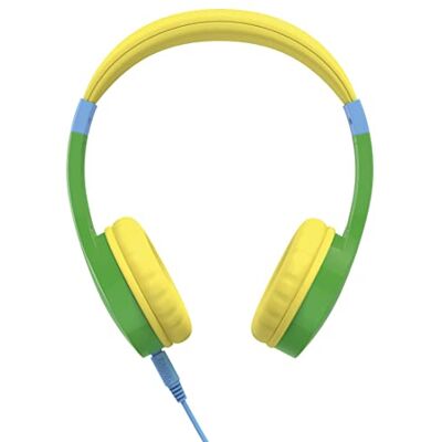 Hama Kinderstereo hoofdtelefoon met decibelbegrenzing 85dB, 120 cm audiokabel 3,5 mm jackstekker, geel/groen Hama Kinderstereo hoofdtelefoon met decibelbegrenzing 85dB, 120 cm audiokabel 3,5 mm jackstekker, geel/groen