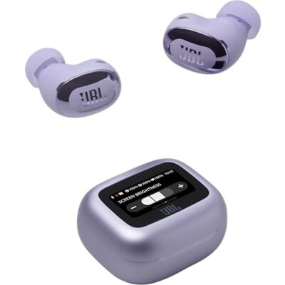 JBL Live Buds 3, draadloze hoofdtelefoon, Bluetooth, tot 40 uur batterijduur, actieve ruisonderdrukking, Signature hifi-geluid, IP55 waterdicht, paars JBL Live Buds 3, draadloze hoofdtelefoon, Bluetooth, tot 40 uur batterijduur, actieve ruisonderdrukking, Signature hifi-geluid, IP55 waterdicht, paars