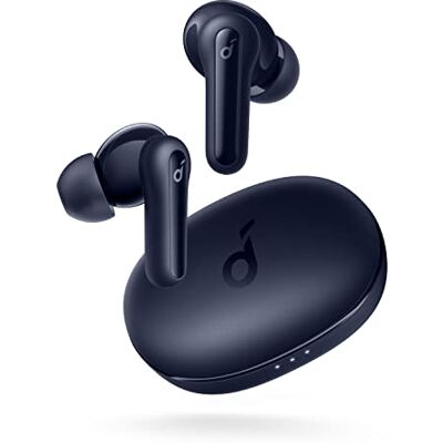soundcore by Anker P2 Mini, volledig draadloze hoofdtelefoon, 10 mm drivers met veel bas, gepersonaliseerde equalizer, Bluetooth 5.2, 32 uur afspeeltijd, USB-C voor snel opladen (blauw) soundcore by Anker P2 Mini, volledig draadloze hoofdtelefoon, 10 mm drivers met veel bas, gepersonaliseerde equalizer, Bluetooth 5.2, 32 uur afspeeltijd, USB-C voor snel opladen (blauw)