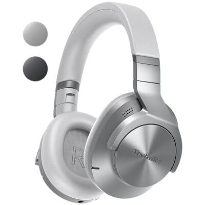 Technics EAH-A800 I Draadloze Bluetooth-hoofdtelefoon (HP 40 mm, over het oor, ruisonderdrukking, hoogwaardige oproepen), zilverkleurig Technics EAH-A800 I Draadloze Bluetooth-hoofdtelefoon (HP 40 mm, over het oor, ruisonderdrukking, hoogwaardige oproepen), zilverkleurig