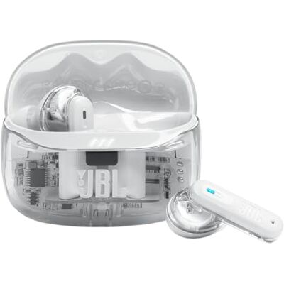 JBL Tune Beam 2, draadloze hoofdtelefoon met ruisonderdrukking, wit Ghost JBL Tune Beam 2, draadloze hoofdtelefoon met ruisonderdrukking, wit Ghost