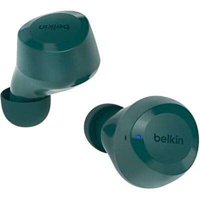 Belkin True Wireless SoundForm Bolt draadloze hoofdtelefoon met 28 uur batterijduur en mono-modus, IPX4 water- en zweetbestendigheid, bluetooth, microfoon, voor iPhone, Galaxy en meer Belkin True Wireless SoundForm Bolt draadloze hoofdtelefoon met 28 uur batterijduur en mono-modus, IPX4 water- en zweetbestendigheid, bluetooth, microfoon, voor iPhone, Galaxy en meer