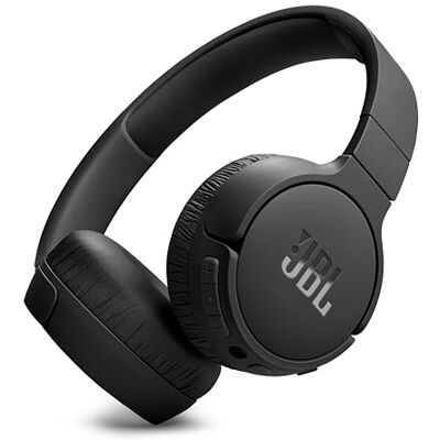 JBL Tune 670NC Draadloze hoofdtelefoon voor op de oren, Bluetooth 5.3, batterijlevensduur tot 70 uur, adaptieve ruisonderdrukking, zwart JBL Tune 670NC Draadloze hoofdtelefoon voor op de oren, Bluetooth 5.3, batterijlevensduur tot 70 uur, adaptieve ruisonderdrukking, zwart