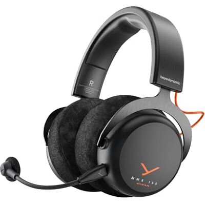 beyerdynamic MMX 150 Wireless Draadloze gaming headset met geluidsaanpassing via app, fluwelen oorkussens, 50 uur looptijd, zwart beyerdynamic MMX 150 Wireless Draadloze gaming headset met geluidsaanpassing via app, fluwelen oorkussens, 50 uur looptijd, zwart