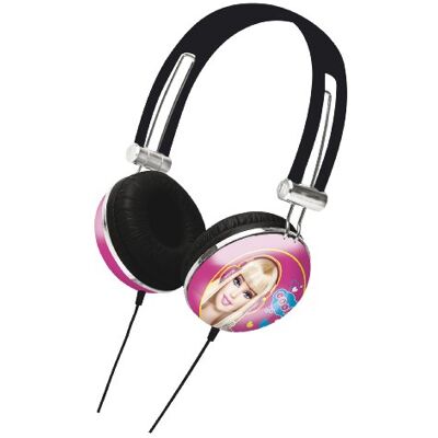 Lexibook HP010BB Barbie Stereohoofdtelefoon, beperkt geluidsvermogen, opvouwbaar en verstelbaar, roze/paars Lexibook HP010BB Barbie Stereohoofdtelefoon, beperkt geluidsvermogen, opvouwbaar en verstelbaar, roze/paars