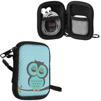 kwmobile Hoofdtelefoonhoes compatibel met in-ear hoofdtelefoon Schokbestendige beschermhoes oorschelpen met ritssluiting en mesh turquoise-bruin-ijs-mint kwmobile Hoofdtelefoonhoes compatibel met in-ear hoofdtelefoon Schokbestendige beschermhoes oorschelpen met ritssluiting en mesh turquoise-bruin-ijs-mint