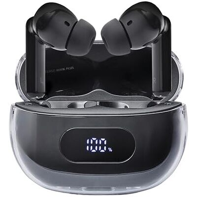 Intenso Buds Plus TWS T310AE Draadloze hoofdtelefoon met actieve ruisonderdrukking, ENC, Bluetooth en tot 25 uur muziekweergave, zwart Intenso Buds Plus TWS T310AE Draadloze hoofdtelefoon met actieve ruisonderdrukking, ENC, Bluetooth en tot 25 uur muziekweergave, zwart