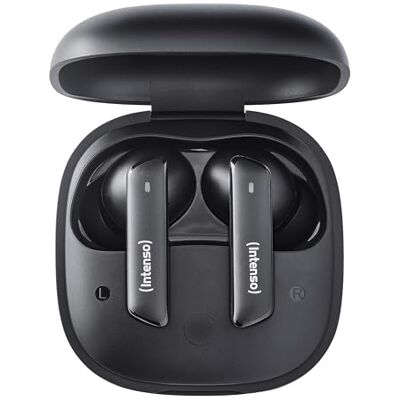 Intenso Buds Pro TWS T510HAE Draadloze hoofdtelefoon met ANC, ENC, Bluetooth en tot 35 uur muziekweergave, zwart Intenso Buds Pro TWS T510HAE Draadloze hoofdtelefoon met ANC, ENC, Bluetooth en tot 35 uur muziekweergave, zwart