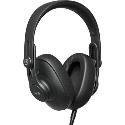 AKG K361 Over Ear-studio-hoofdtelefoon met gesloten design om in te klappen, eenheidsmaat voor iedereen, zwart AKG K361 Over Ear-studio-hoofdtelefoon met gesloten design om in te klappen, eenheidsmaat voor iedereen, zwart