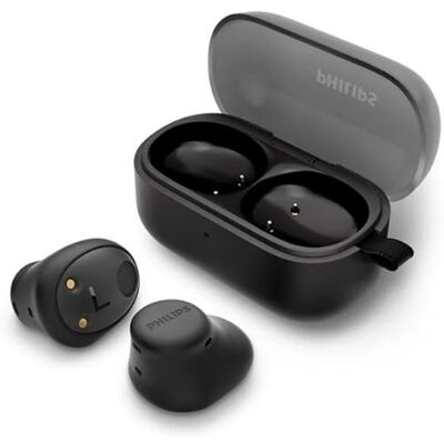 Philips TAT2149BK True Wireless In Ear Bluetooth hoofdtelefoon, kleine knoppen, grote waarde natuurlijk geluid. Dynamische bas, zakformaat oplaadcase, heldere oproepen, zwart Philips TAT2149BK True Wireless In Ear Bluetooth hoofdtelefoon, kleine knoppen, grote waarde natuurlijk geluid. Dynamische bas, zakformaat oplaadcase, heldere oproepen, zwart