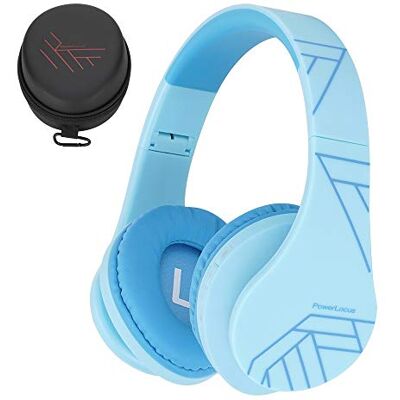PowerLocus P2 Bluetooth Koptelefoon voor Kinderen,Veilig volume van 85 dB,Inklapbaar,Draadloze Koptelefoons Met microfoon voor Telefoons,Laptops,TV,PC (Blauw) PowerLocus P2 Bluetooth Koptelefoon voor Kinderen,Veilig volume van 85 dB,Inklapbaar,Draadloze Koptelefoons Met microfoon voor Telefoons,Laptops,TV,PC (Blauw)