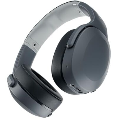 Skullcandy Crusher Evo: draadloze over-ear koptelefoon met microfoon met instelbare Sensory Bass, snelladen en een accuduur van 40 uur – Grijs Skullcandy Crusher Evo: draadloze over-ear koptelefoon met microfoon met instelbare Sensory Bass, snelladen en een accuduur van 40 uur – Grijs