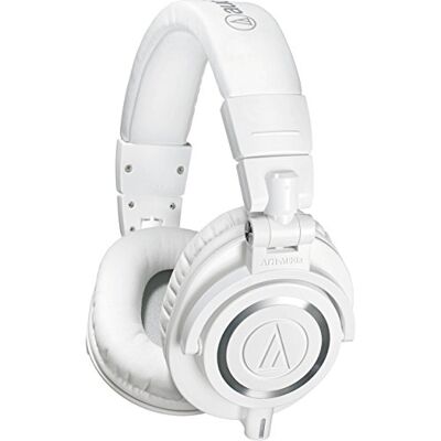 Technica M50x professionele studio-headset voor studio-opnames, ontwerpers, DJ's, games, podcasts en dagelijks luisteren (wit) Technica M50x professionele studio-headset voor studio-opnames, ontwerpers, DJ's, games, podcasts en dagelijks luisteren (wit)