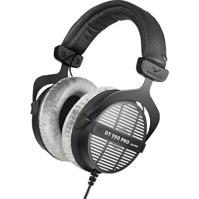 beyerdynamic DT 990 PRO eenzijdig bekabelde over-ear studio-hoofdtelefoon voor mixen, mastering en editing met 250 ohm beyerdynamic DT 990 PRO eenzijdig bekabelde over-ear studio-hoofdtelefoon voor mixen, mastering en editing met 250 ohm