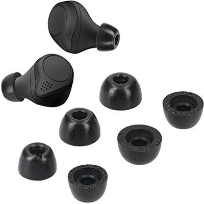 kwmobile 6 x oordopjes compatibel met Jabra Elite 75t /65t / Active – reserveoordopjes van schuim voor hoofdtelefoon – 3 maten S M L – zwart kwmobile 6 x oordopjes compatibel met Jabra Elite 75t /65t / Active – reserveoordopjes van schuim voor hoofdtelefoon – 3 maten S M L – zwart