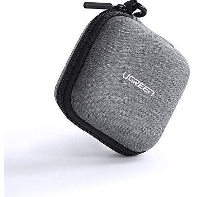 UGREEN Étui rigide pour écouteurs sac pour accessoires électroniques en EVA imperméable antichoc organisateur compatible avec Airpods câbles USB stylo lecteur carte mémoire pièce (gris) UGREEN Étui rigide pour écouteurs sac pour accessoires électroniques en EVA imperméable antichoc organisateur compatible avec Airpods câbles USB stylo lecteur carte mémoire pièce (gris)