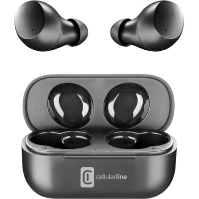 Cellular Line Wink Universeel Bluetooth 5.0 HiFi Stereo Oortelefoon met Oplaadhoes Totale batterijduur van 25 uur Opladen 2 uur Bereik 10 m Universeel Zwart Cellular Line Wink Universeel Bluetooth 5.0 HiFi Stereo Oortelefoon met Oplaadhoes Totale batterijduur van 25 uur Opladen 2 uur Bereik 10 m Universeel Zwart