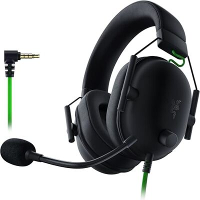Razer BlackShark V2 X Gaming Headset: 7.1 50 mm surround sound driver traagschuim PC, PS4, PS5, Nintendo Switch, Xbox One, Xbox Series X & S, mobiel 3,5 mm jack zwart Razer BlackShark V2 X Gaming Headset: 7.1 50 mm surround sound driver traagschuim PC, PS4, PS5, Nintendo Switch, Xbox One, Xbox Series X & S, mobiel 3,5 mm jack zwart