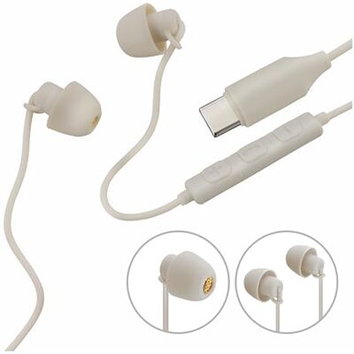 Hama , Calme Casque, Intra-auriculaire, Microphone, Protection de Câble anti-torsion, USB-C, Sable Hama , Calme Casque, Intra-auriculaire, Microphone, Protection de Câble anti-torsion, USB-C, Sable