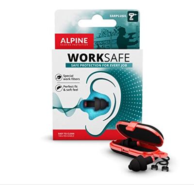 Alpine Worksafe Herbruikbaar Oordopjes Alpine Worksafe Herbruikbaar Oordopjes