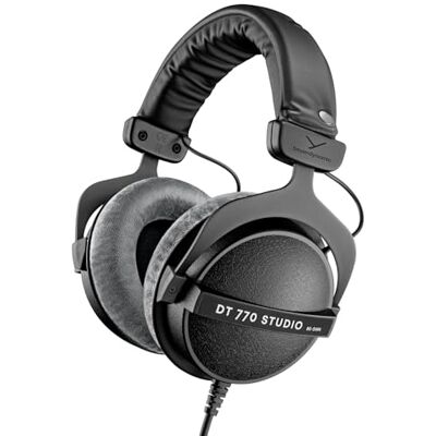 beyerdynamic DT 770 Pro Studio hoofdtelefoon op het oor gesloten, professioneel ontwerp voor opname en monitoring, 80 Ohm, grijs beyerdynamic DT 770 Pro Studio hoofdtelefoon op het oor gesloten, professioneel ontwerp voor opname en monitoring, 80 Ohm, grijs