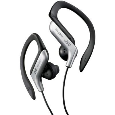JVC Bedrade hoofdtelefoon met oorclip – licht en comfortabel met oorclip – spatwaterdicht en waterdicht – krachtig geluid met basversterking – HA-EB75-S (zwart en zilver) JVC Bedrade hoofdtelefoon met oorclip – licht en comfortabel met oorclip – spatwaterdicht en waterdicht – krachtig geluid met basversterking – HA-EB75-S (zwart en zilver)