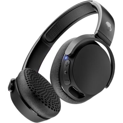 Skullcandy Riff 2 Draadloze on-ear hoofdtelefoon, 34 uur batterijduur, microfoon, compatibel met Android + Bluetooth-apparaten, zwart Skullcandy Riff 2 Draadloze on-ear hoofdtelefoon, 34 uur batterijduur, microfoon, compatibel met Android + Bluetooth-apparaten, zwart