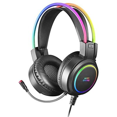 Mars Gaming MHRGB, Chroma RGB Flow, professionele microfoon, ruimtelijk-geluid, zwart Mars Gaming MHRGB, Chroma RGB Flow, professionele microfoon, ruimtelijk-geluid, zwart