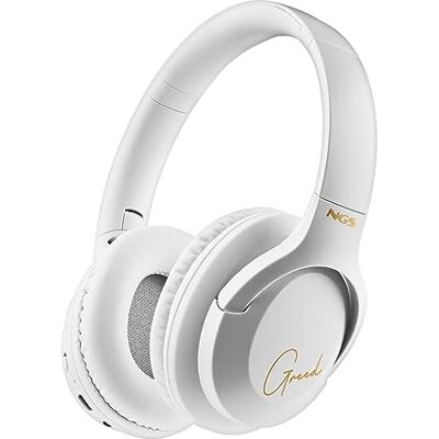 NGS ARTICA GREED WHITE Draadloze on-ear hoofdtelefoon, compatibel met Bluetooth-technologie, licht en opvouwbaar, geïntegreerde microfoon, batterij 40 uur, kleur wit NGS ARTICA GREED WHITE Draadloze on-ear hoofdtelefoon, compatibel met Bluetooth-technologie, licht en opvouwbaar, geïntegreerde microfoon, batterij 40 uur, kleur wit