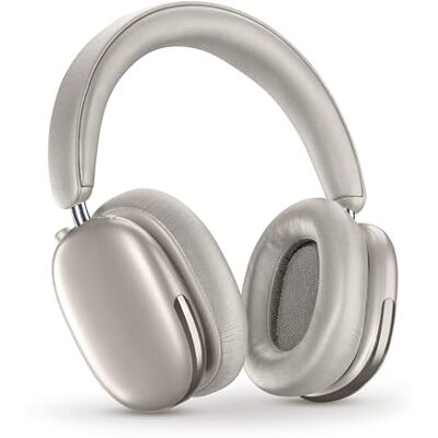 Music Sound Aurix Bluetooth on-ear hoofdtelefoon met actieve ruisonderdrukking, ruimtelijke audio, bediening op de oordopjes, microfoon en tot 35 uur batterijduur, wit Music Sound Aurix Bluetooth on-ear hoofdtelefoon met actieve ruisonderdrukking, ruimtelijke audio, bediening op de oordopjes, microfoon en tot 35 uur batterijduur, wit