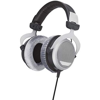 beyerdynamic DT 880 Edition 600 Ohm Over-Ear Stereo Hoofdtelefoon, Halfronde Constructie, Bekabeld, voor Koptelefoonversterkers. Zilver/zwart beyerdynamic DT 880 Edition 600 Ohm Over-Ear Stereo Hoofdtelefoon, Halfronde Constructie, Bekabeld, voor Koptelefoonversterkers. Zilver/zwart