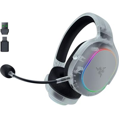 Razer Barracuda X Chroma Phantom White – draadloze gaming-headset voor meerdere platforms – 285 g – Triforce 40 mm luidspreker – dubbele draadloze HyperSpeed & Bluetooth verbinding – RGB Phantom Razer Barracuda X Chroma Phantom White – draadloze gaming-headset voor meerdere platforms – 285 g – Triforce 40 mm luidspreker – dubbele draadloze HyperSpeed & Bluetooth verbinding – RGB Phantom