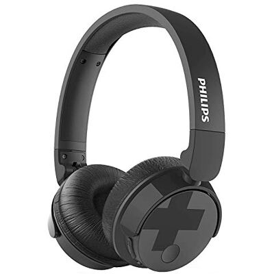 Philips Audio BH305BK/00 Over-ear hoofdtelefoon (Bluetooth, grote bas, actieve geluidsisolatie, 18 uur gebruiksduur, opvouwbaar) zwart, Eén maat Philips Audio BH305BK/00 Over-ear hoofdtelefoon (Bluetooth, grote bas, actieve geluidsisolatie, 18 uur gebruiksduur, opvouwbaar) zwart, Eén maat