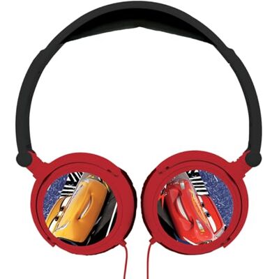 Lexibook Disney Pixar Cars Lightning McQueen Stereo Hoofdtelefoon, kinderveilig, opvouwbaar en verstelbaar, rood/zwart, HP010DC Lexibook Disney Pixar Cars Lightning McQueen Stereo Hoofdtelefoon, kinderveilig, opvouwbaar en verstelbaar, rood/zwart, HP010DC