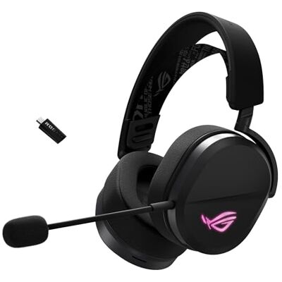 Asus ROG Pelta Draadloze RGB Gaming Headset (ROG SpeedNova, Bluetooth, 2,4 GHz, USB-C, 50 mm ROG Titanium Membraan Drivers, 10 mm Super Wide Band Boom-Microfoon, 309 g Licht, Aura Sync RGB) Asus ROG Pelta Draadloze RGB Gaming Headset (ROG SpeedNova, Bluetooth, 2,4 GHz, USB-C, 50 mm ROG Titanium Membraan Drivers, 10 mm Super Wide Band Boom-Microfoon, 309 g Licht, Aura Sync RGB)