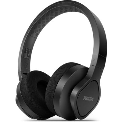 Philips A4216BK/00 On-Ear-Sport-Koptelefoon Wireless (35 Uur Afspeeltijd, IP55-bescherming tegen Stof/Water, Verkoelende Oorschelpen, Wasbare Oorkussens) Zwart 2021/2022 Model Philips A4216BK/00 On-Ear-Sport-Koptelefoon Wireless (35 Uur Afspeeltijd, IP55-bescherming tegen Stof/Water, Verkoelende Oorschelpen, Wasbare Oorkussens) Zwart 2021/2022 Model