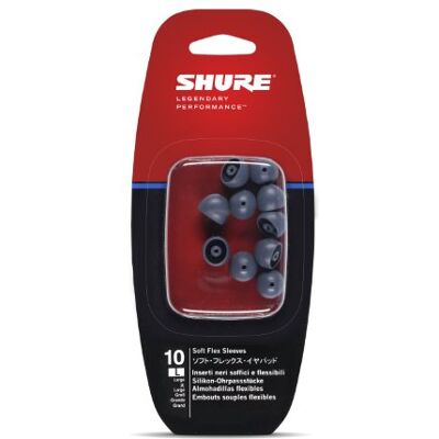 Shure Easfx1-10L 10 flexibele opzetstukken voor Intra Ear Se, maat L Shure Easfx1-10L 10 flexibele opzetstukken voor Intra Ear Se, maat L