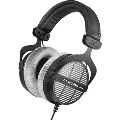 beyerdynamic DT 990 PRO Studio hoofdtelefoon, bekabeld, 80 Ohm, voor mixen, mastering en audio-bewerking met nauwkeurig geluid, in grijs beyerdynamic DT 990 PRO Studio hoofdtelefoon, bekabeld, 80 Ohm, voor mixen, mastering en audio-bewerking met nauwkeurig geluid, in grijs