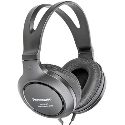 Panasonic RP-HT161E-K Hi-Fi hoofdtelefoon met 2 m kabel 10-27000Hz, 30 mm converter zwart Panasonic RP-HT161E-K Hi-Fi hoofdtelefoon met 2 m kabel 10-27000Hz, 30 mm converter zwart