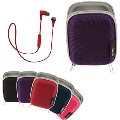 Navitech Hoofdtelefoonbeschermhoes, violet, robuust, compatibel met Jaybird X3 Bluetooth draadloze hoofdtelefoon Navitech Hoofdtelefoonbeschermhoes, violet, robuust, compatibel met Jaybird X3 Bluetooth draadloze hoofdtelefoon