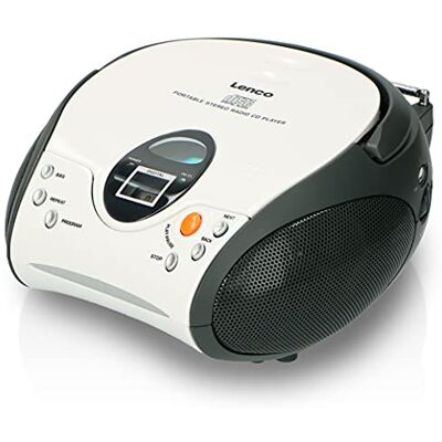 Lenco SCD-24 CD-speler SCD-24 voor kinderen, wit Lenco SCD-24 CD-speler SCD-24 voor kinderen, wit