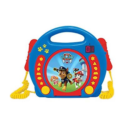 Lexibook PAW Patrol Helper on Four Paws Chase CD-speler met 2 geïntegreerde microfoons, programmeerfunctie, hoofdtelefoonaansluiting, voor kinderen, netvoeding of batterij, blauw/rood, hulpstuk Lexibook PAW Patrol Helper on Four Paws Chase CD-speler met 2 geïntegreerde microfoons, programmeerfunctie, hoofdtelefoonaansluiting, voor kinderen, netvoeding of batterij, blauw/rood, hulpstuk