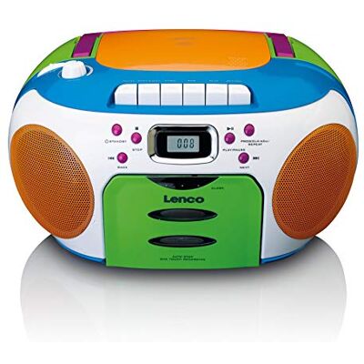 Lenco SCD-971 Kinderradio, cassette-cd-speler, cassettespeler, stereoluidspreker, hoofdtelefoonaansluiting, trackgeheugen, meerkleurig Lenco SCD-971 Kinderradio, cassette-cd-speler, cassettespeler, stereoluidspreker, hoofdtelefoonaansluiting, trackgeheugen, meerkleurig