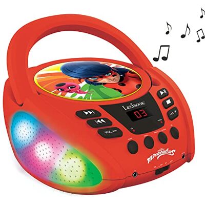 Lexibook RCD109MI Bluetooth CD Speler met Lichten Lexibook RCD109MI Bluetooth CD Speler met Lichten