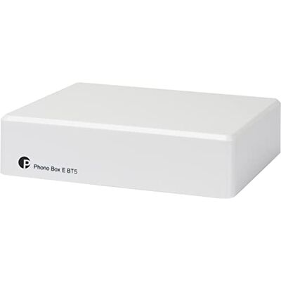 Pro-Ject Phono Box E BT 5 BT5 draadloze streaming met aptX HD voor phono- en lijnbronnen, wit Pro-Ject Phono Box E BT 5 BT5 draadloze streaming met aptX HD voor phono- en lijnbronnen, wit