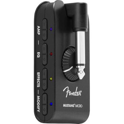 Fender Mustang Micro Gitaarversterker, Ultieme Alles-in-één Persoonlijke Hoofdtelefoonversterker, Ingebouwde Bluetooth Fender Mustang Micro Gitaarversterker, Ultieme Alles-in-één Persoonlijke Hoofdtelefoonversterker, Ingebouwde Bluetooth